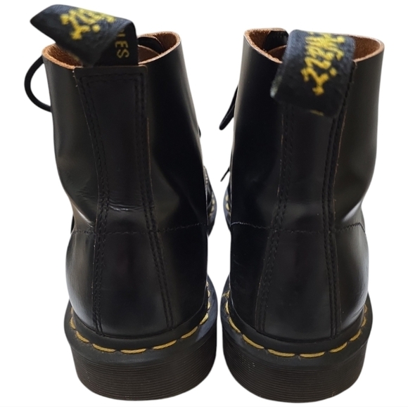 Dr. Martens 101 Vintage Smooth Leather 6-eye Ankle Boots Men's 9 - Picture 4 of 9